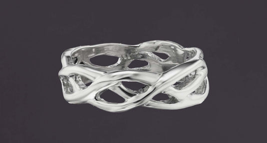 "Weaver"  Unisex Sterling Silver ring