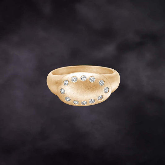 18K Yellow gold Diamond Zemme Ring
