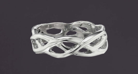 "Weaver" Unisex Sterling Silver ring